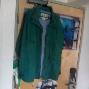 JLC light jacket  100% cotton with leather trim